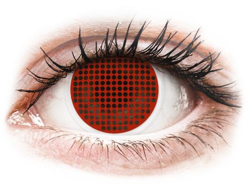 ColourVUE Crazy Lens - Red Screen - Μη διοπτρικοί Ετήσιοι φακοί επαφής (2 φακοί)